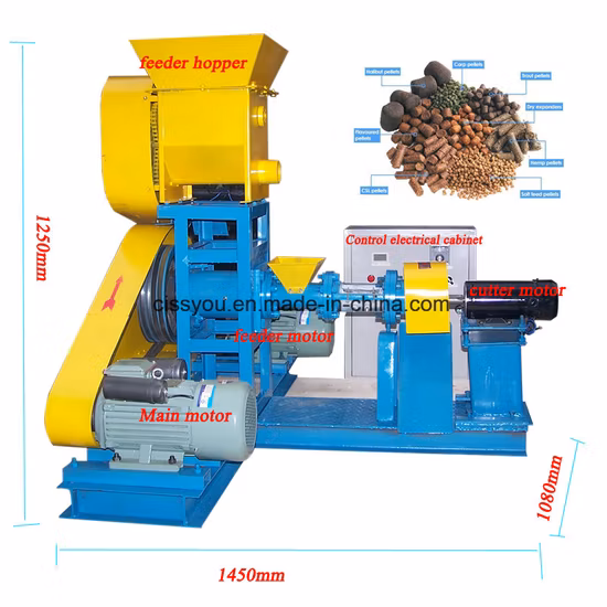 Big Capacity Floating Fish Feed Pellet Machine (WSP)