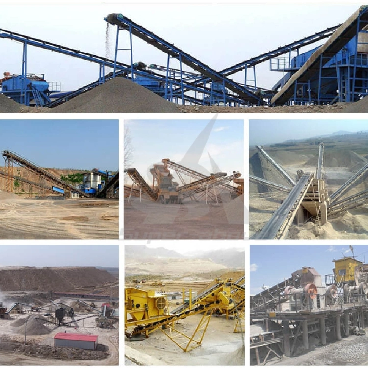 Mine Loading Feeding Conveyor Sand Rubber Belt Conveyor for Sale