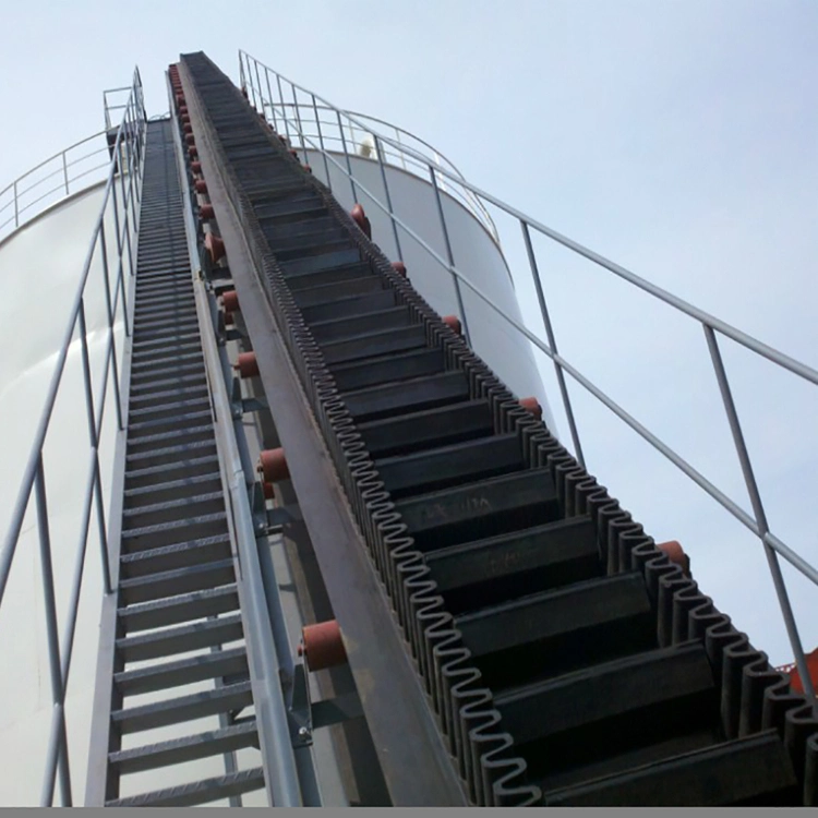 High Quality Fire Resistant Chemical Industry Rubber System Inclined Sidewall Belt Conveyor